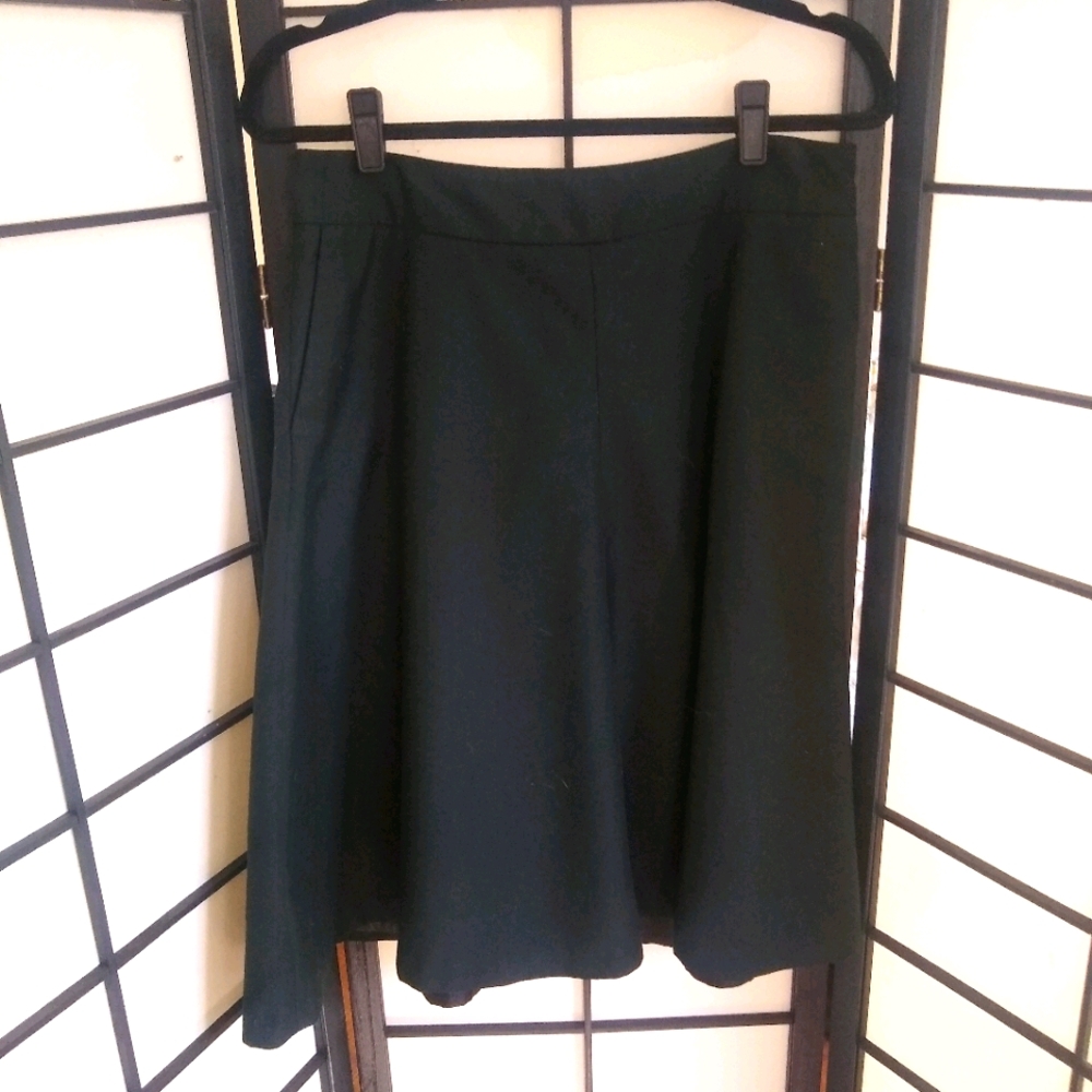 A line black skirt